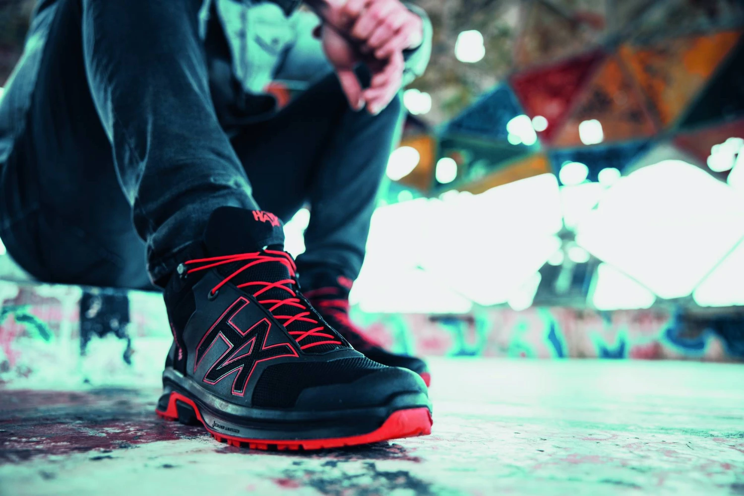 Haix Connexis Go GTX Mid Black-Fire Lenkkarit - Image 3